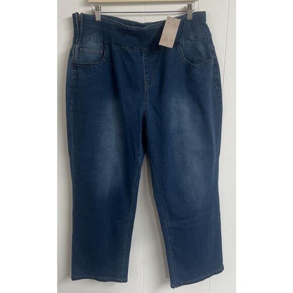 NWT Emery Rose SHEIN Women's Plus Jeans Blue‎ Size 4XL 27” Inseam - Picture 1 of 5